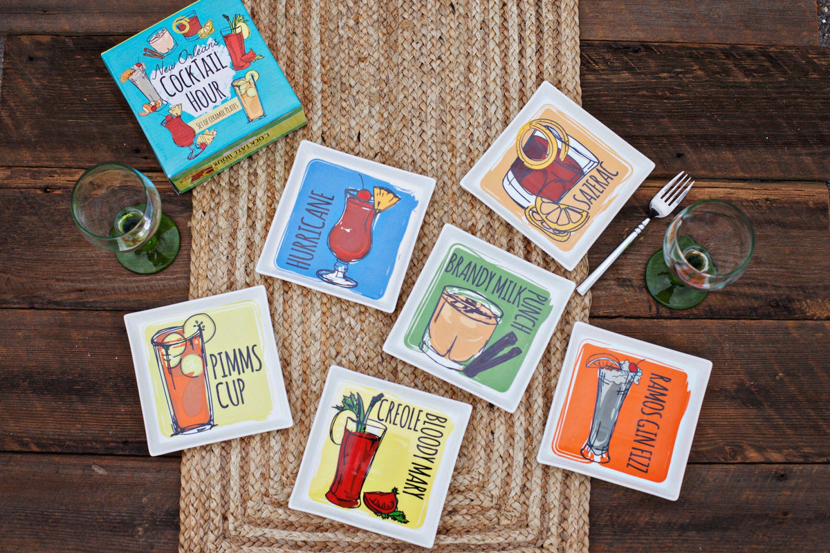 Cocktail Appetizer Plate, 6 Styles Available