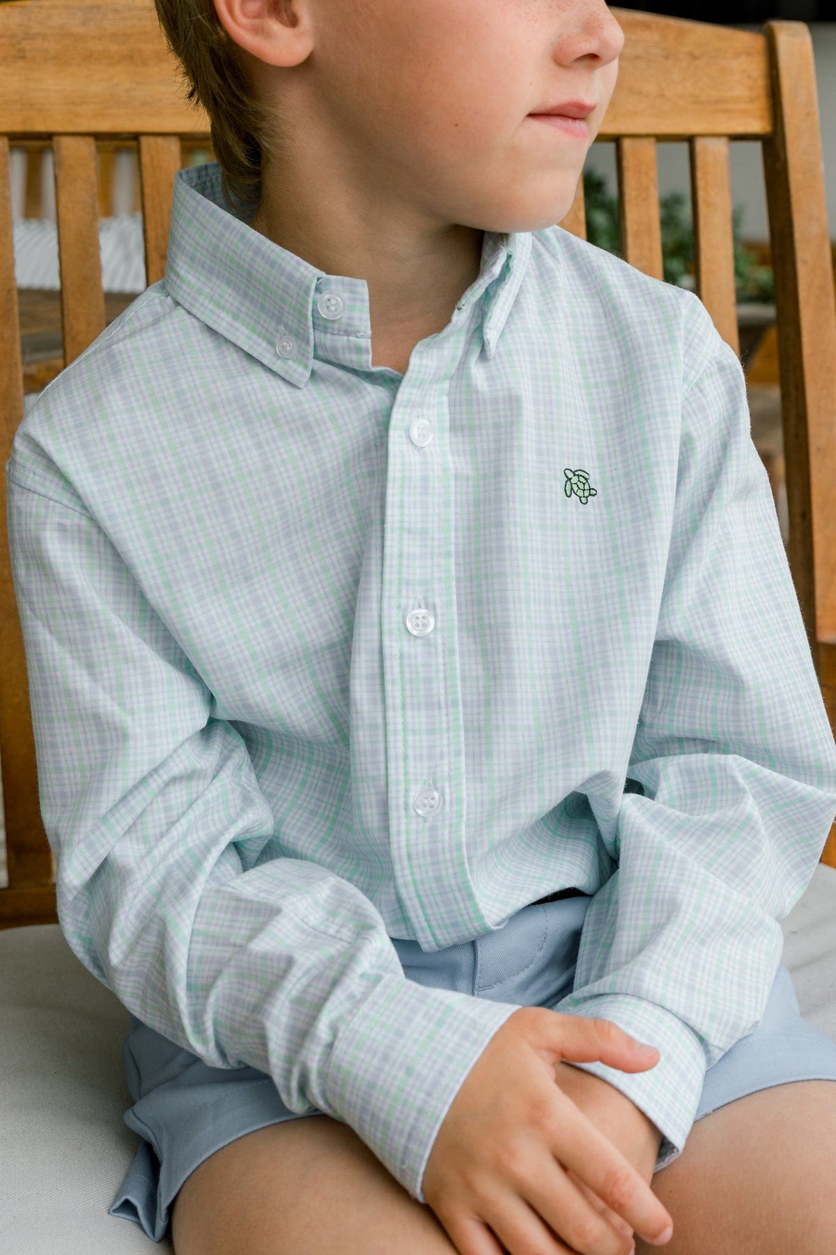 Bailey Boys Bailey Boys Roscoe Button Down Spring 2024 Shirts - Little Miss Muffin Children & Home
