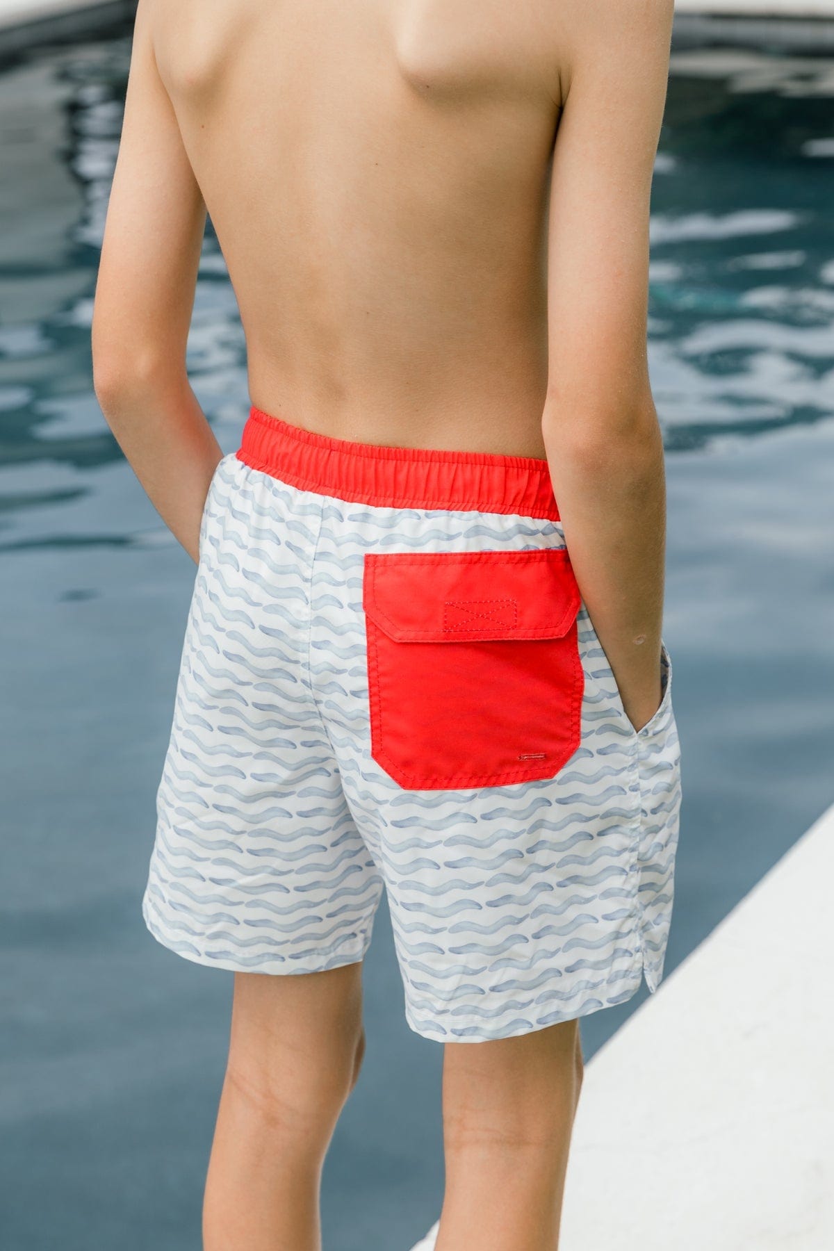 Bailey Boys Bailey Boys Board Swim Short Waves - Little Miss Muffin Children & Home