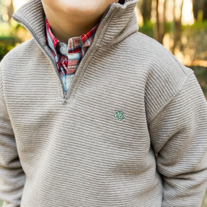 Bailey Boys Bailey Boys Glenn Half Zip Pullover -Acorn - Little Miss Muffin Children & Home
