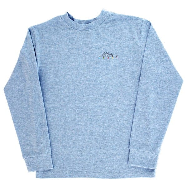 Bailey Boys Bailey Boys Long Sleeve Logo Tee -Christmas Buck/H. Blue - Little Miss Muffin Children & Home