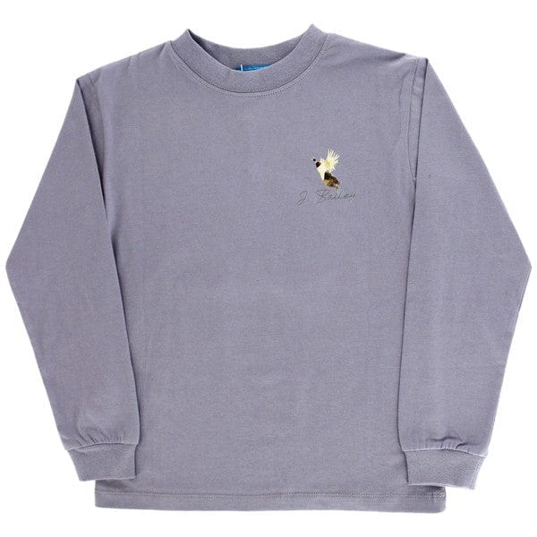 Bailey Boys Bailey Boys Long Sleeve Logo Tee- Jumping Dogs/Smoke - Little Miss Muffin Children & Home