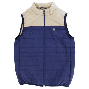 Bailey Boys Bailey Boys Quilted Vest -Blue/Tan - Little Miss Muffin Children & Home