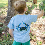 Bailey Boys Logo Tee, Crab on Bayberry