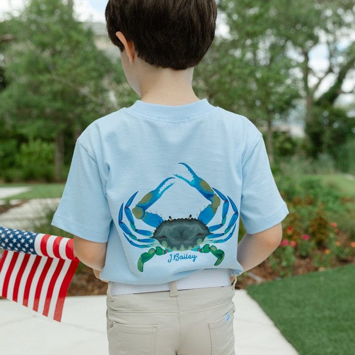 Bailey Boys Bailey Boys Logo Tee, Crab on Bayberry - Little Miss Muffin Children & Home