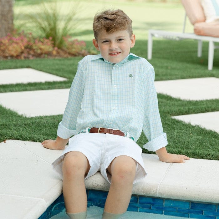 Bailey Boys Bailey Boys Roscoe Performance Button Down Shirt, Sunrise - Little Miss Muffin Children & Home