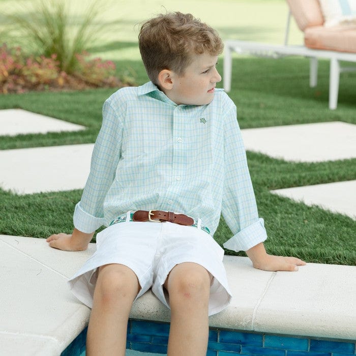 Bailey Boys Bailey Boys Roscoe Performance Button Down Shirt, Sunrise - Little Miss Muffin Children & Home