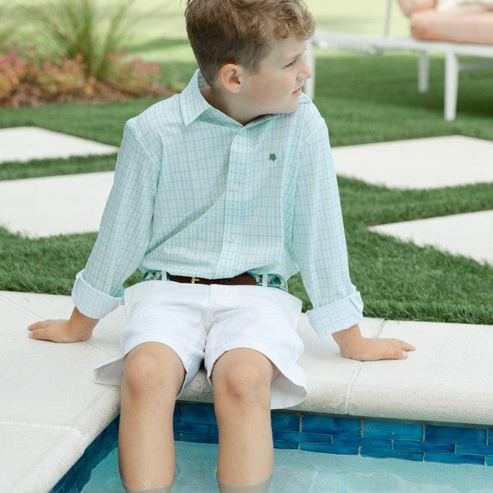 Bailey Boys Bailey Boys Roscoe Performance Button Down Shirt, Sunrise - Little Miss Muffin Children & Home