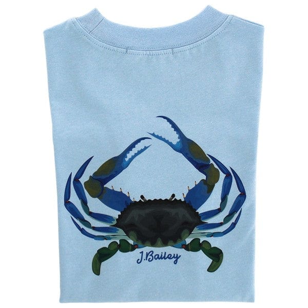 Bailey Boys Bailey Boys Logo Tee, Crab on Bayberry - Little Miss Muffin Children & Home