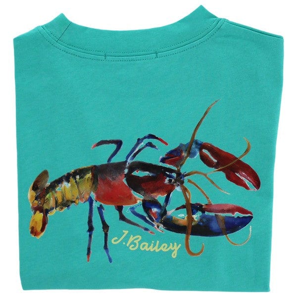 Bailey Boys Bailey Boys Logo Tee, Lobster on Jewel - Little Miss Muffin Children & Home