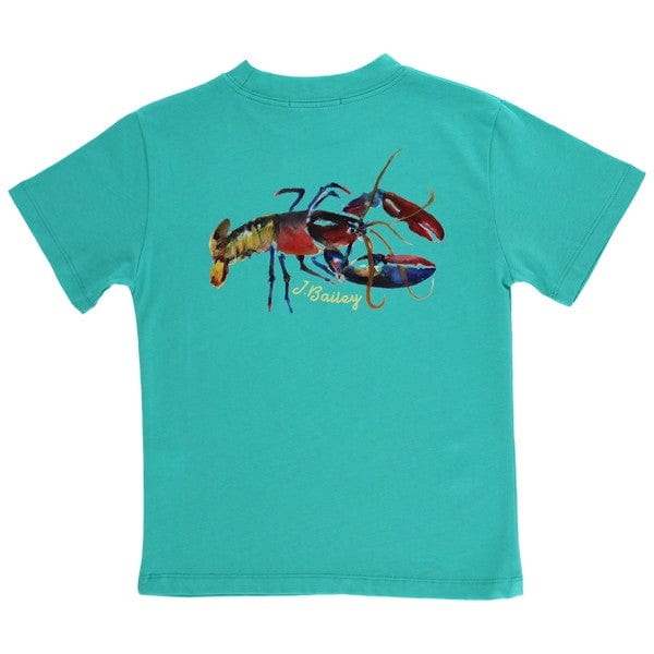 Bailey Boys Bailey Boys Logo Tee, Lobster on Jewel - Little Miss Muffin Children & Home