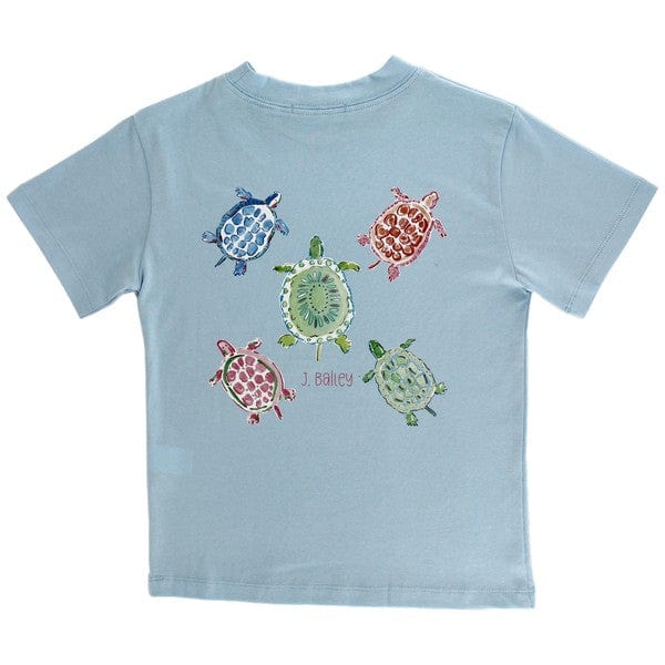 Bailey Boys Bailey Boys Girls Logo Tee,Turtles on Bayberry - Little Miss Muffin Children & Home