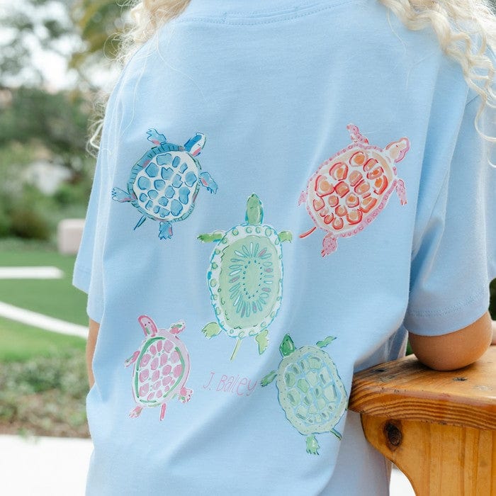 Bailey Boys Bailey Boys Girls Logo Tee,Turtles on Bayberry - Little Miss Muffin Children & Home