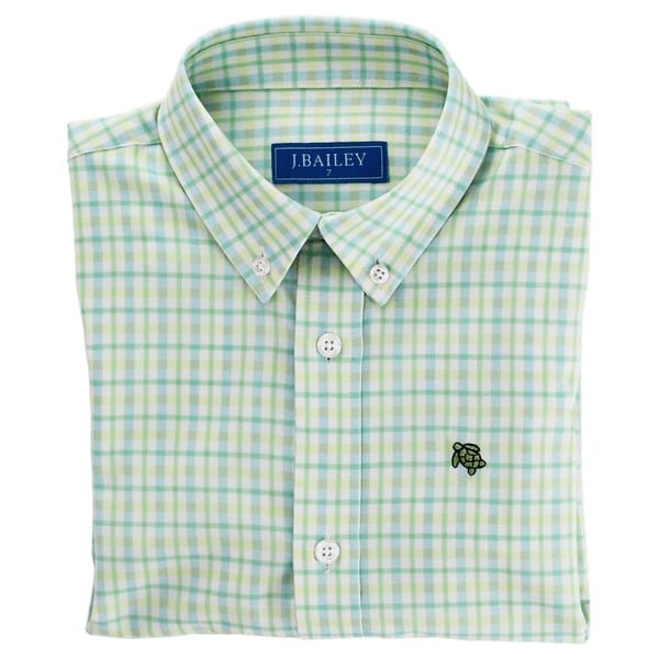 Bailey Boys Bailey Boys Roscoe Performance Button Down Shirt, Sunrise - Little Miss Muffin Children & Home