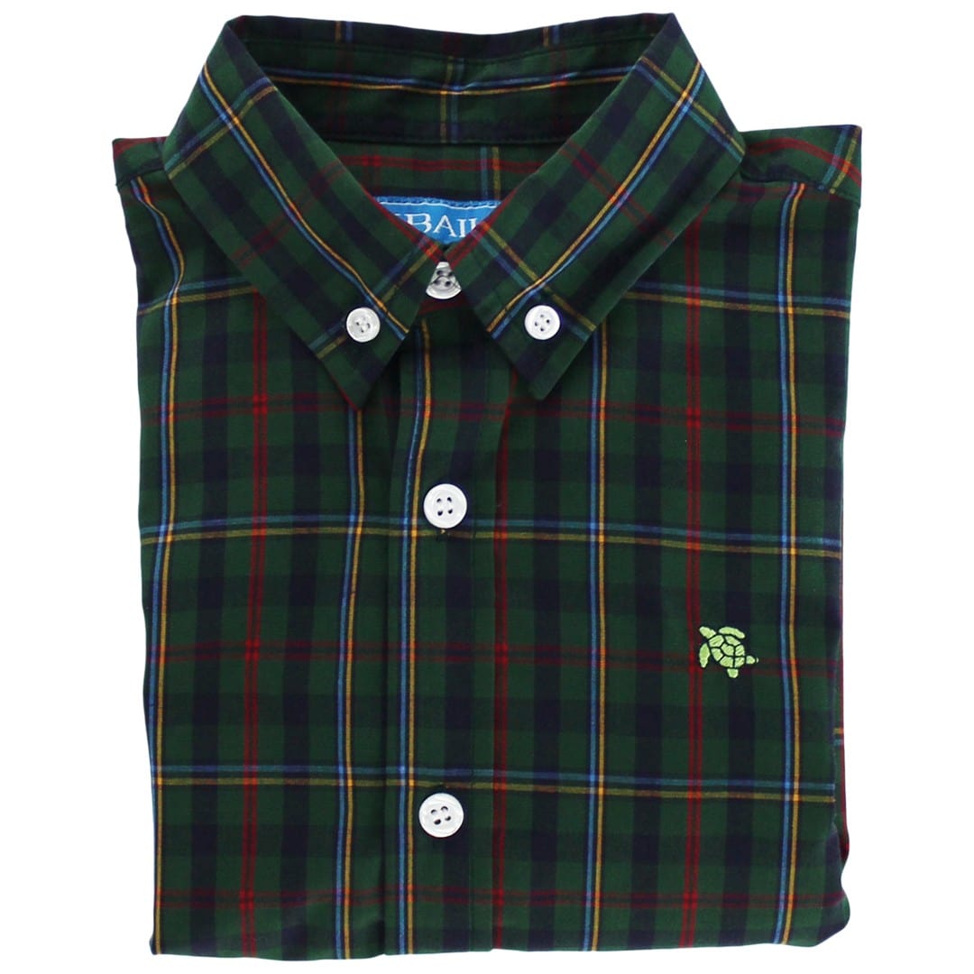 Bailey Boys Roscoe Button Down in Watson - Little Miss Muffin Children & Home