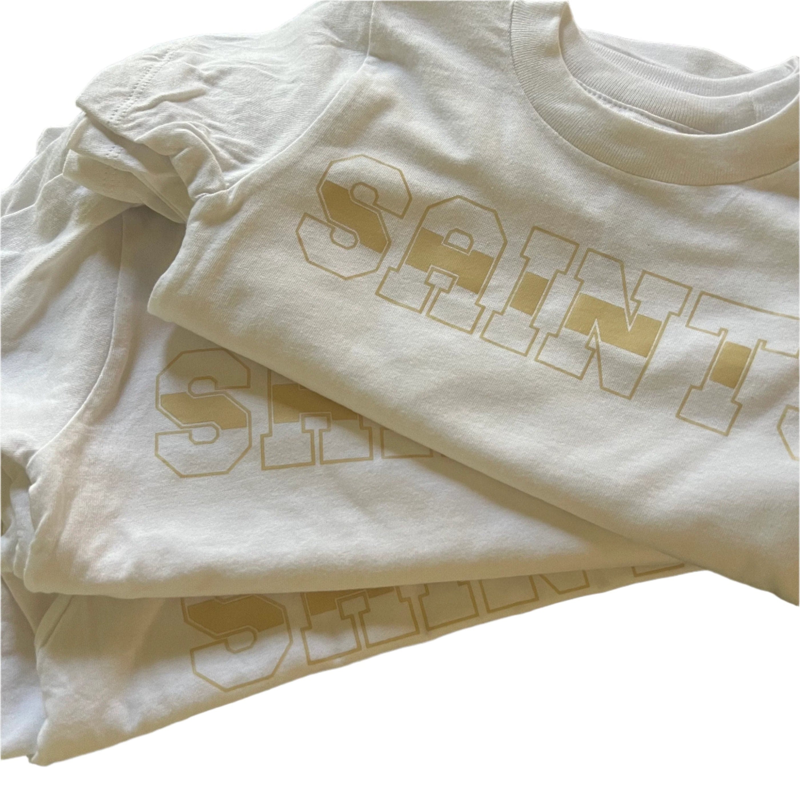 Whereable Art Whereable Art Saints Striped Toddler Tee - Little Miss Muffin Children & Home