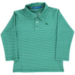 Boys' Spruce Striped Long Sleeve Performance Polo