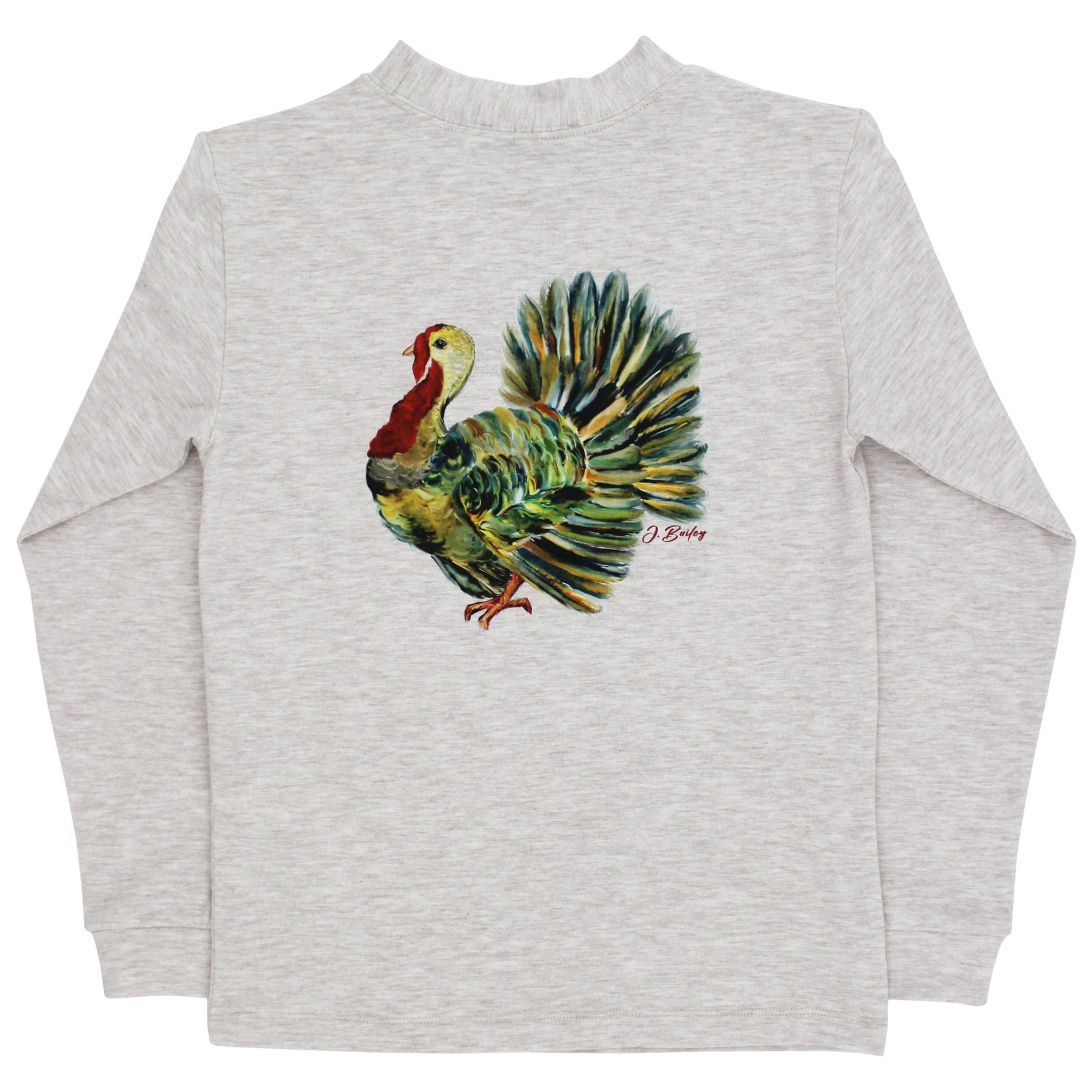 Long Sleeve Logo Tee, Turkey on Oatmeal