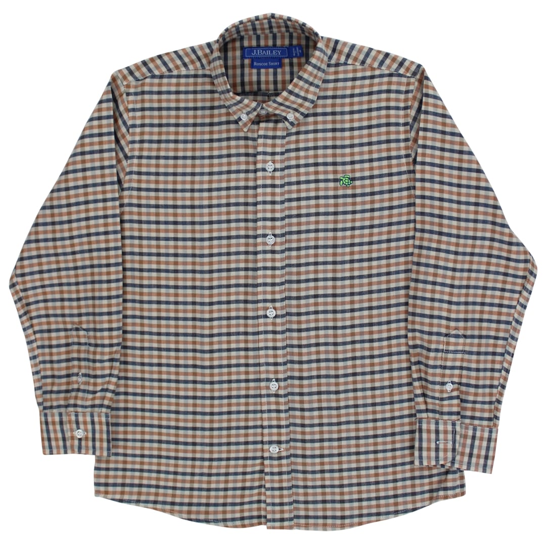 Roscoe Button Down Shirt in Woodland Plaid