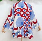 Loowie Loowie Italian Abstract Blouse in Blue - Little Miss Muffin Children & Home