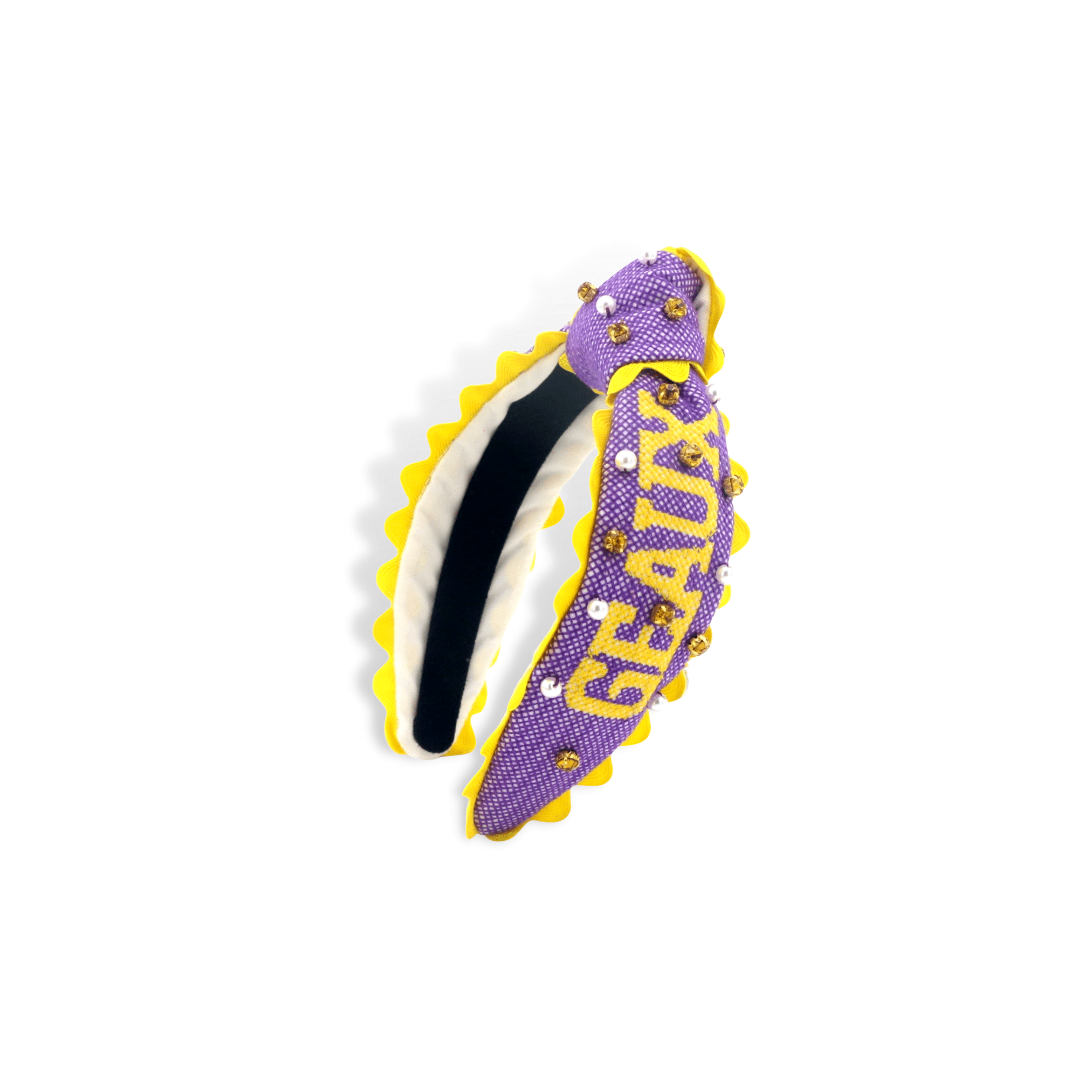 NEW BRIANNA CANNON women\'s lsu tigers logo headband in gold Brianna Cannon Women main image 2