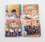 The Parish Line New Orleans Coaster Set by Connie K. (Set of 4)