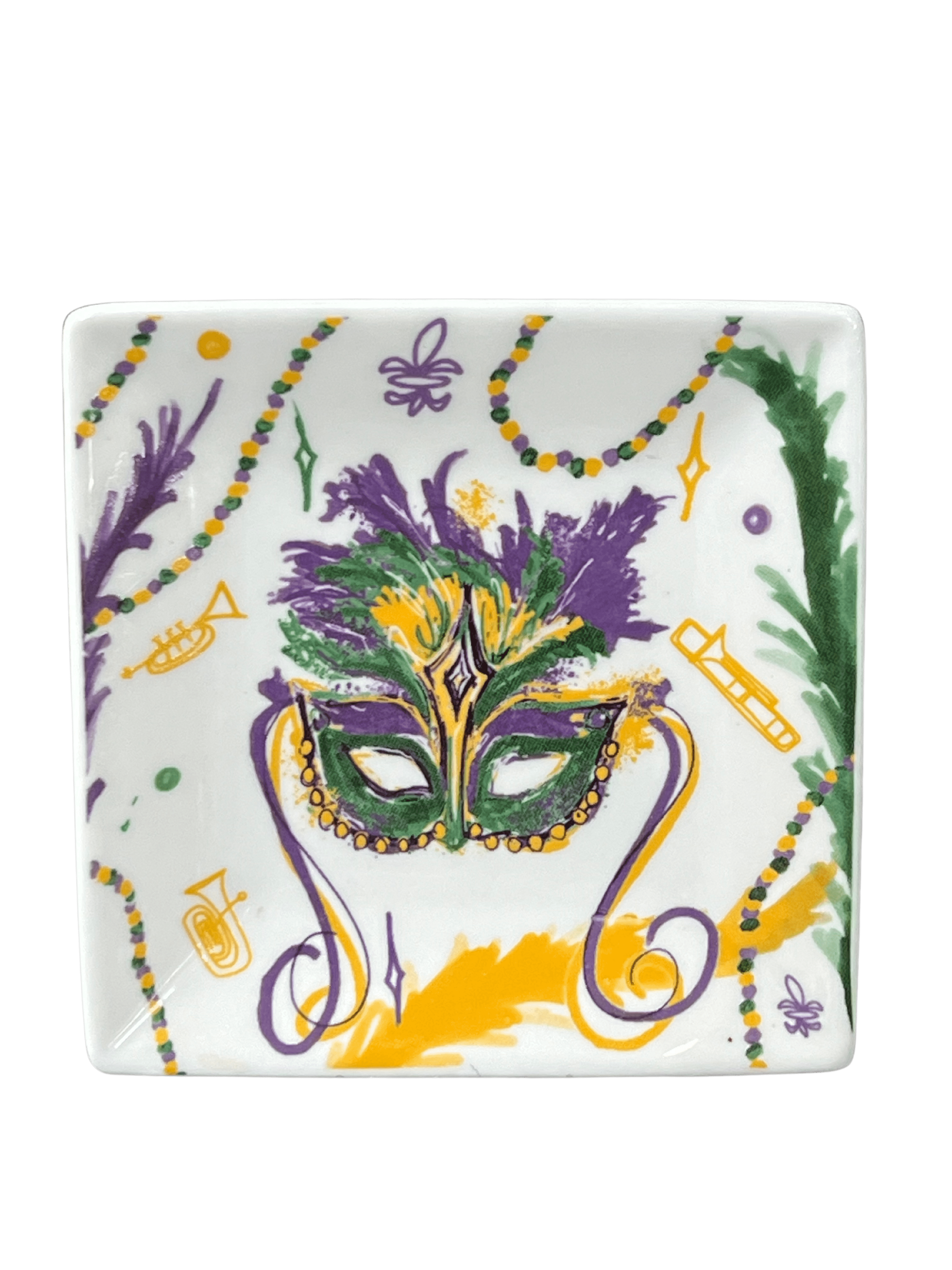 Second Line Ventures The Parish Line Mardi Gras Mask Dish - Little Miss Muffin Children & Home