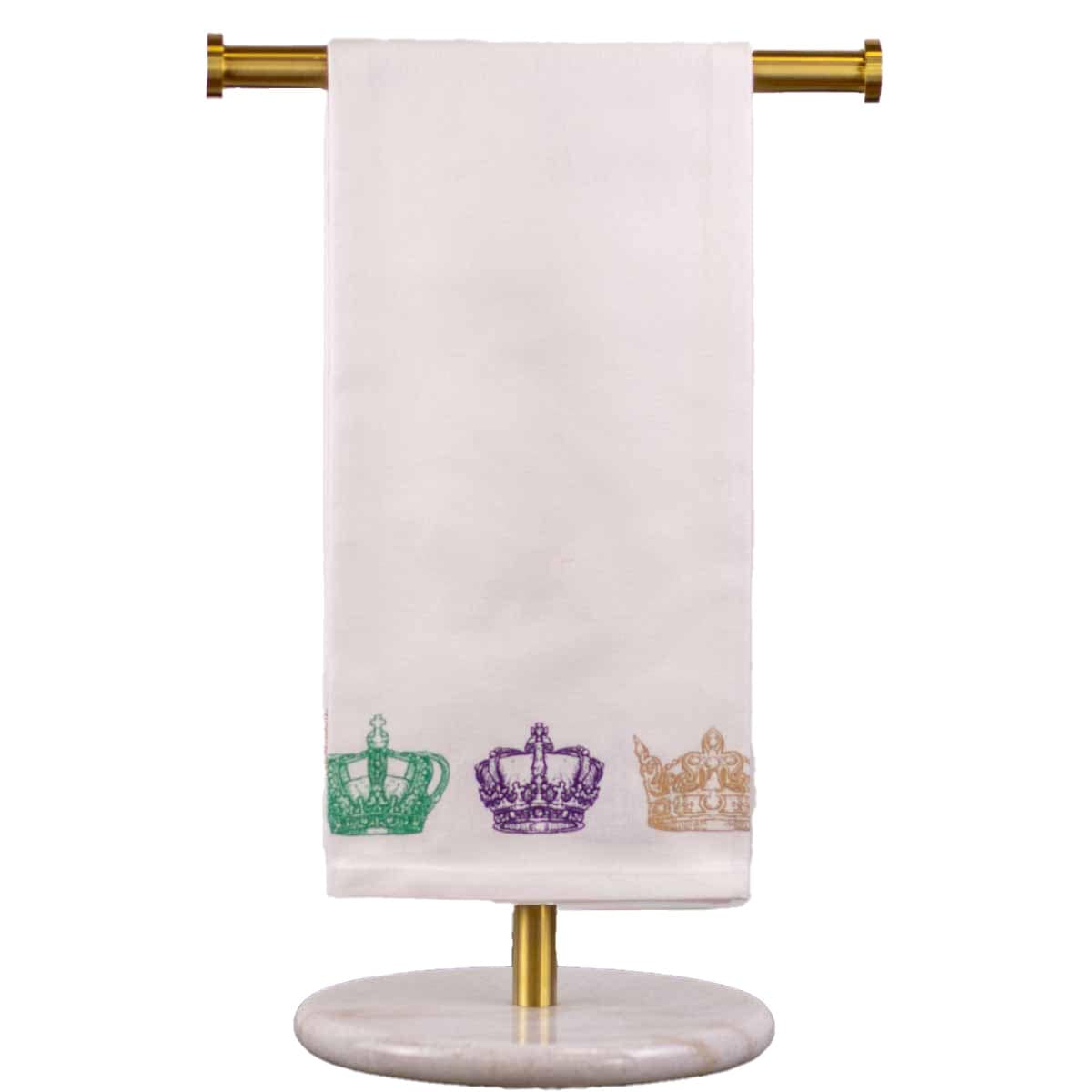 The Royal Standard The Royal Standard Elizabeth Crown Hand Towel in White/Multi - Little Miss Muffin Children & Home