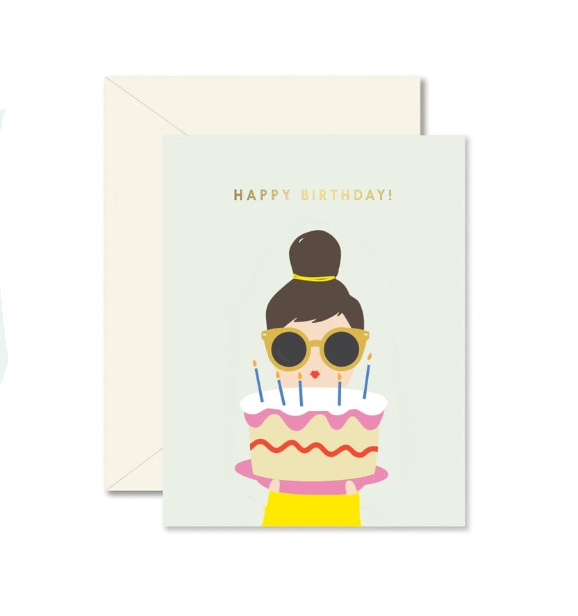 Ginger P Designs Ginger P Designs Cake Lady Birthday Greeting Card - Little Miss Muffin Children & Home