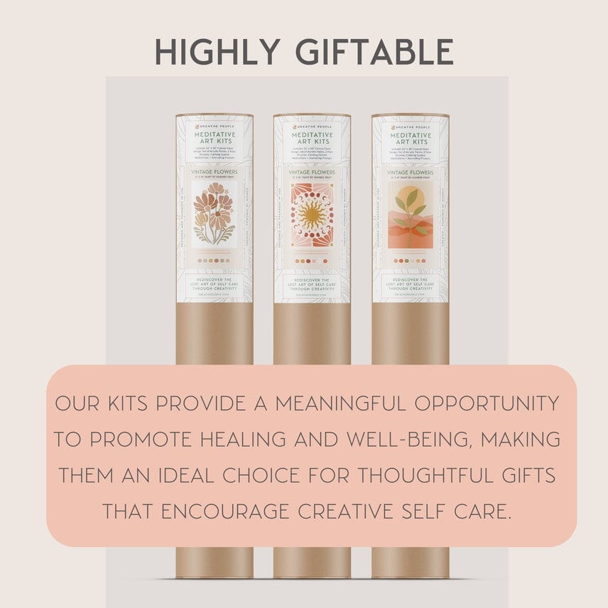 Breathe People Breathe People Vintage Butterflies Meditative Art Paint By Number Kit - Little Miss Muffin Children & Home