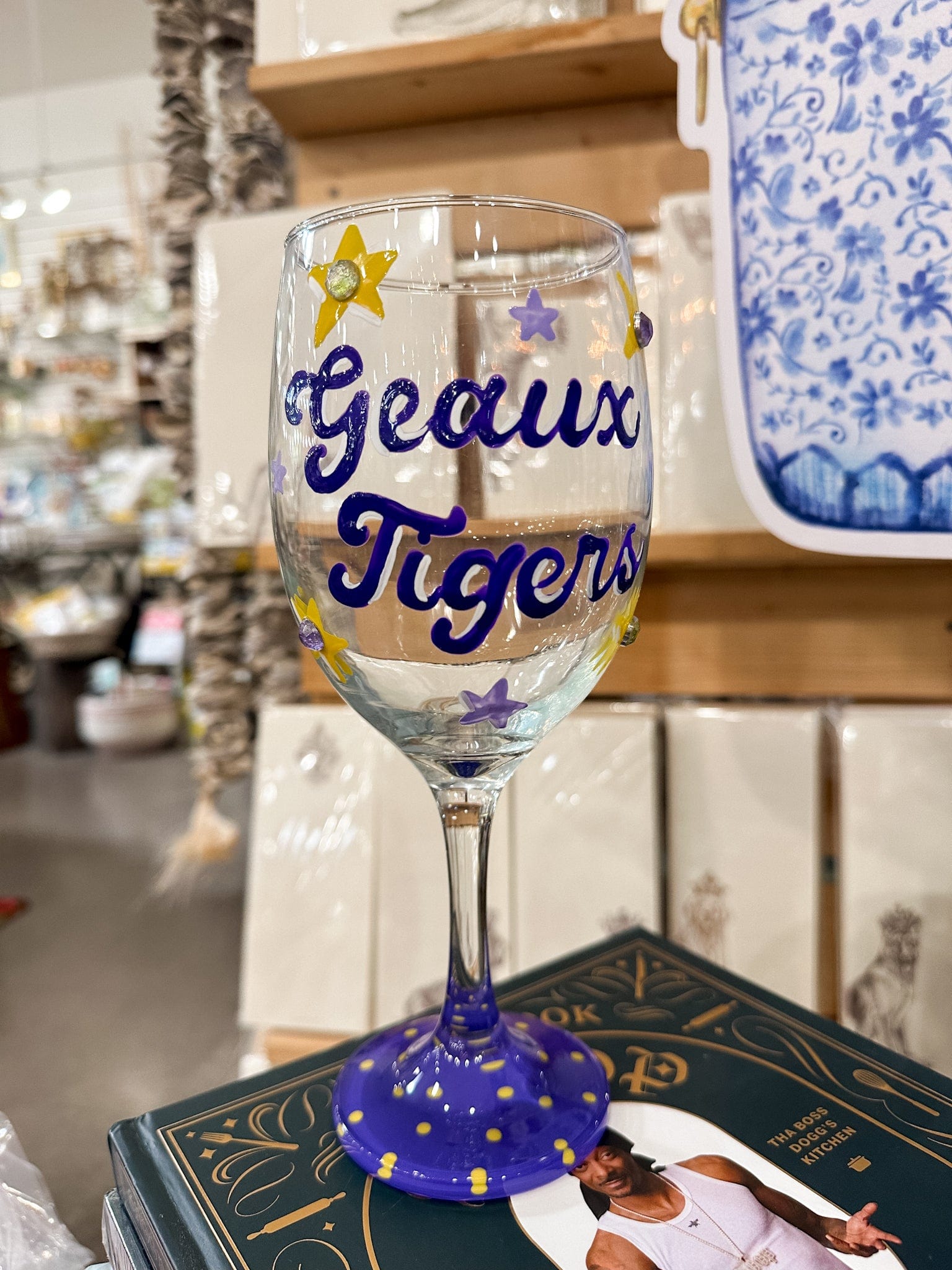 Katie Heaton Designs Geaux Tigers Wine Glass - Little Miss Muffin Children & Home