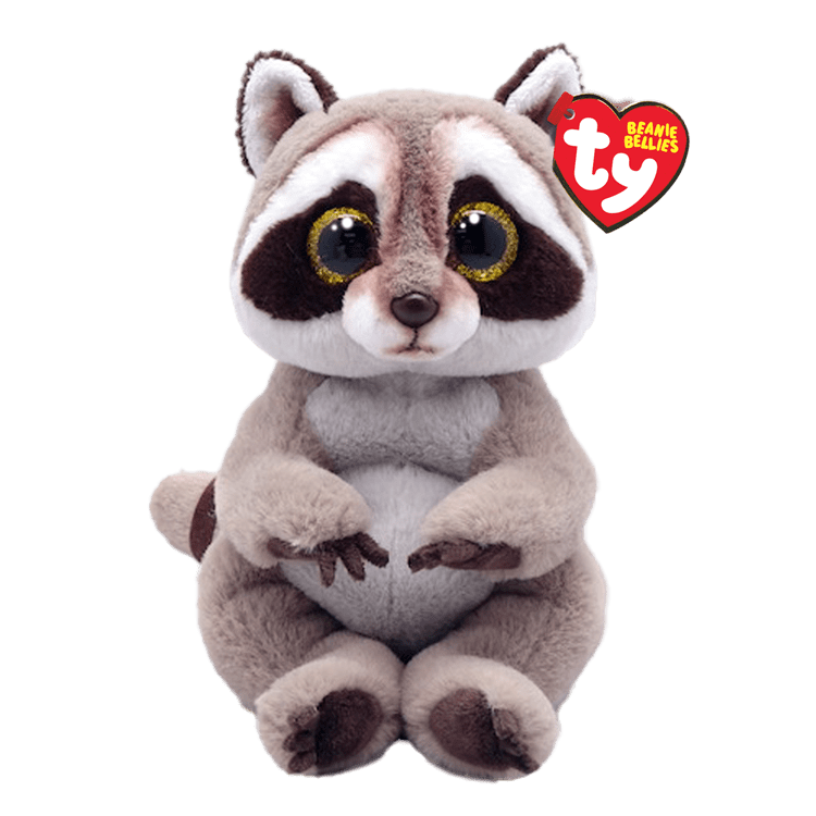 Ty Inc Beanie Bellie Petey the Grey Raccoon - Little Miss Muffin Children & Home