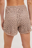 Bluivy Crochet Shorts, Mushroom