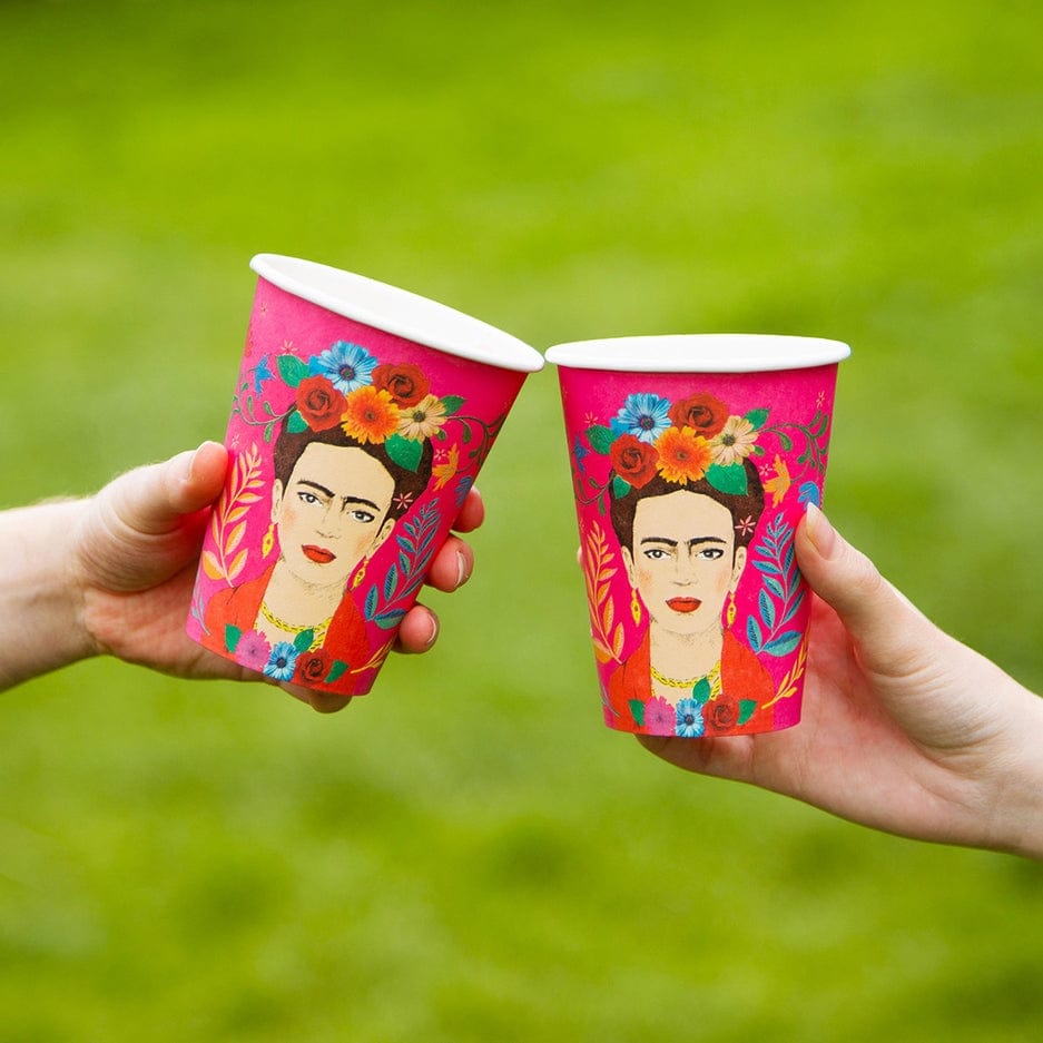 Talking Tables Talking Tables Boho Frida Kahlo 12oz Party Cups Pack of 12 - Little Miss Muffin Children & Home