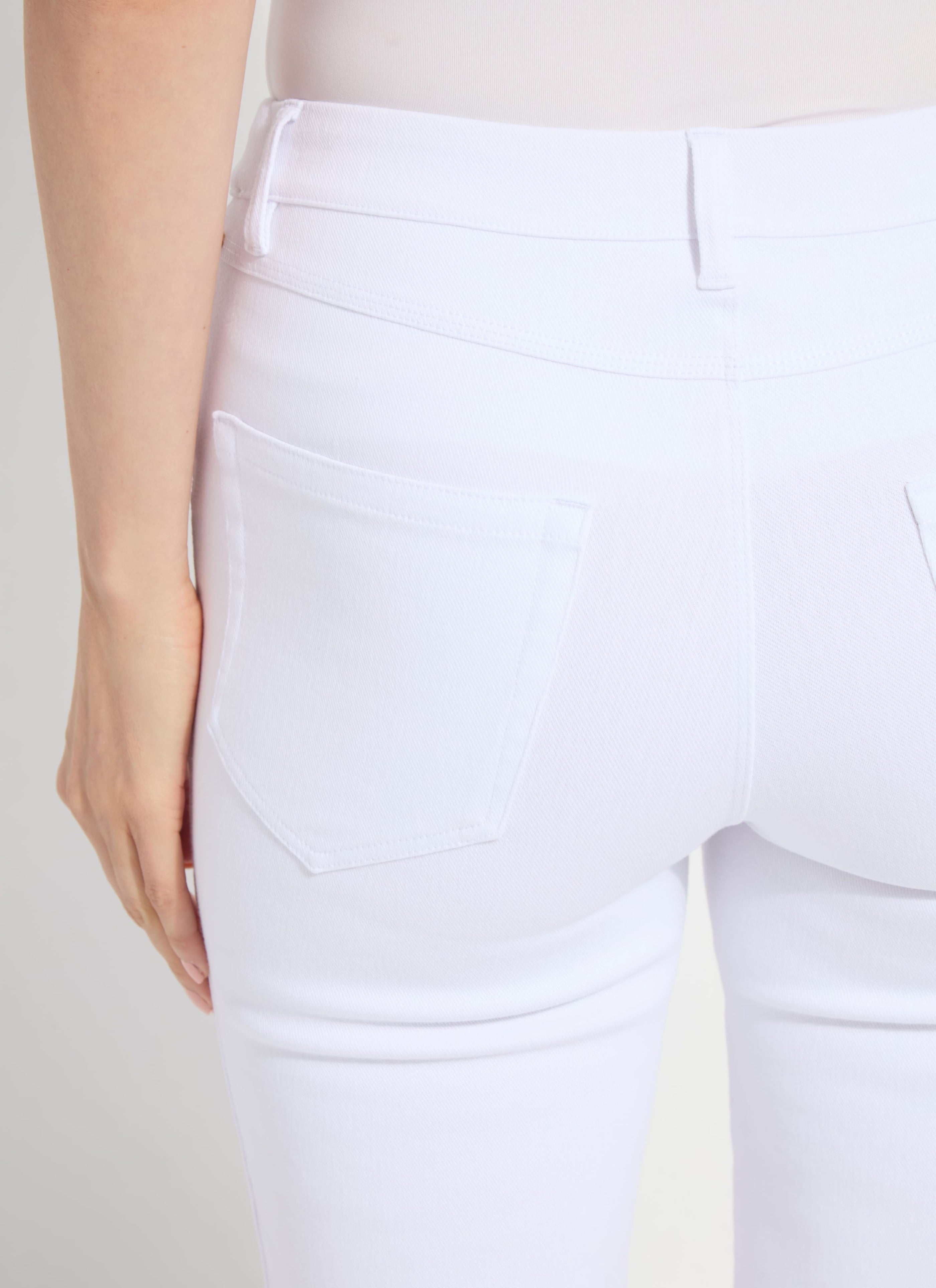 Billie Eyelet Straight Denim Pant