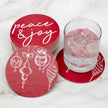 The Royal Standard The Royal Standard Peace & Joy Reversible Paper Coasters (Set of 20) - Little Miss Muffin Children & Home