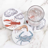 The Royal Standard The Royal Standard Seafood Reversible Paper Coasters Set of 20 - Little Miss Muffin Children & Home