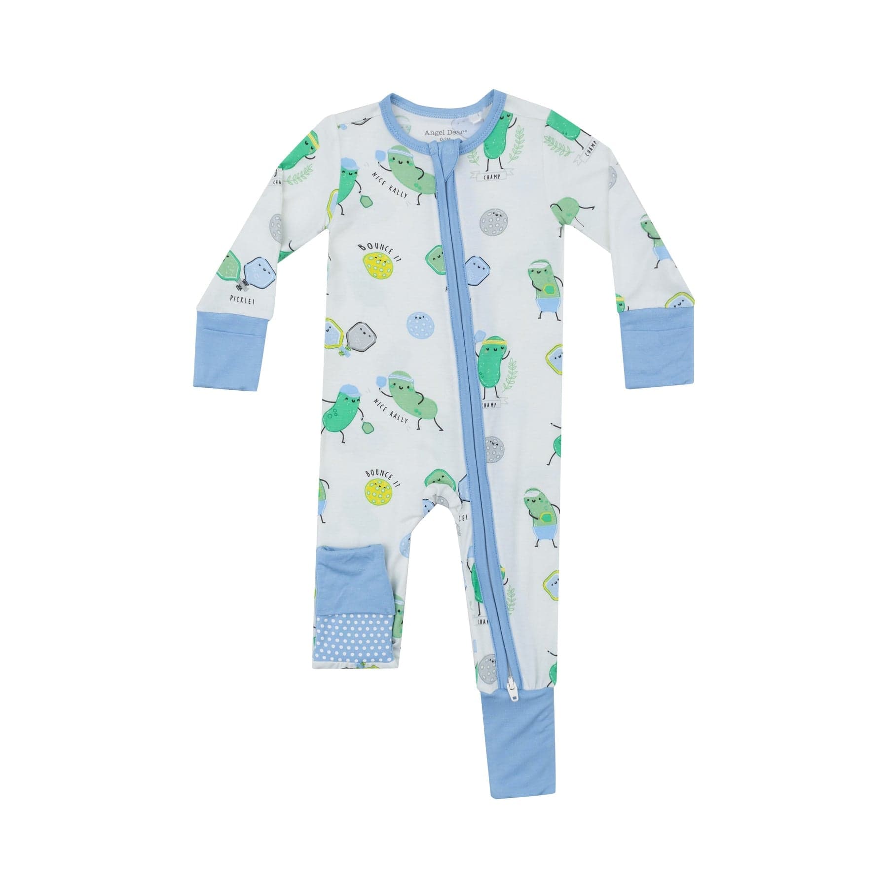Angel Dear Angel Dear Pickleball Blue 2-Way Zipper Romper - Little Miss Muffin Children & Home