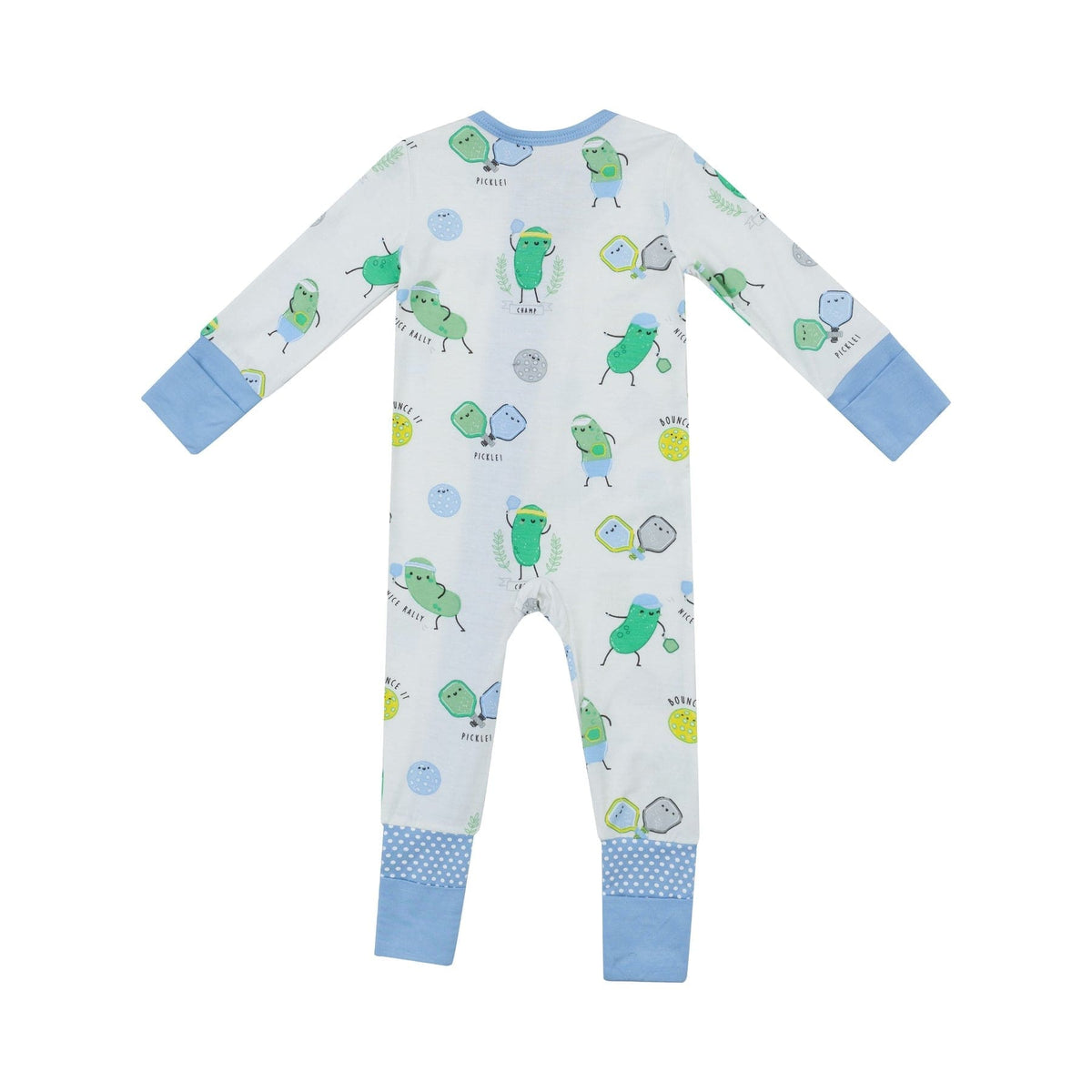 Angel Dear Angel Dear Pickleball Blue 2-Way Zipper Romper - Little Miss Muffin Children & Home