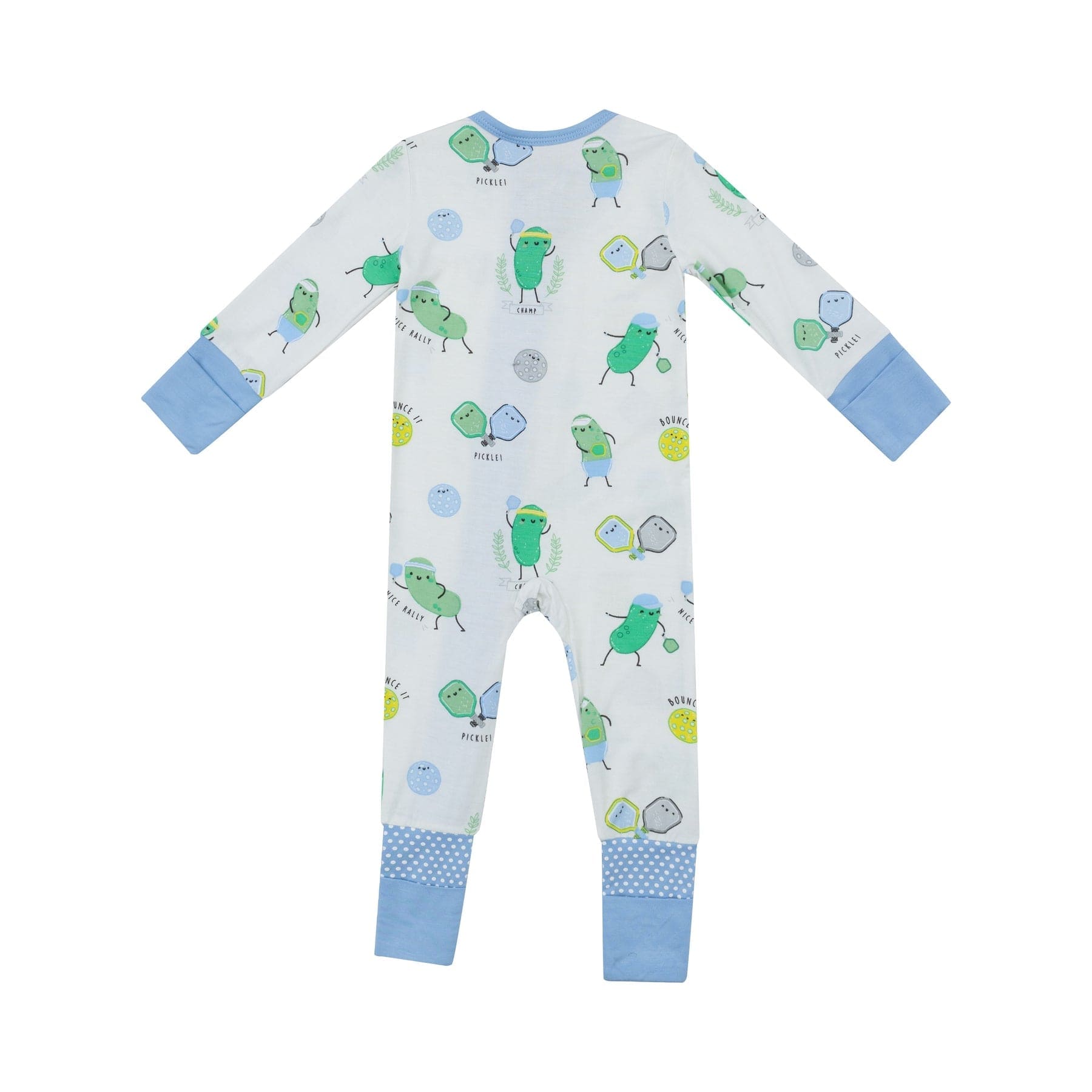 Angel Dear Angel Dear Pickleball Blue 2-Way Zipper Romper - Little Miss Muffin Children & Home