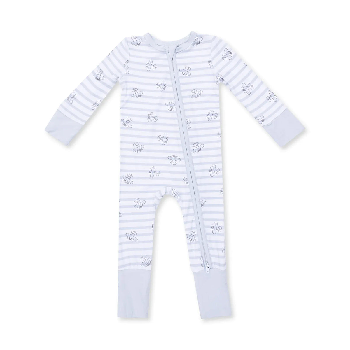 Airplane Stripe Convertible Romper