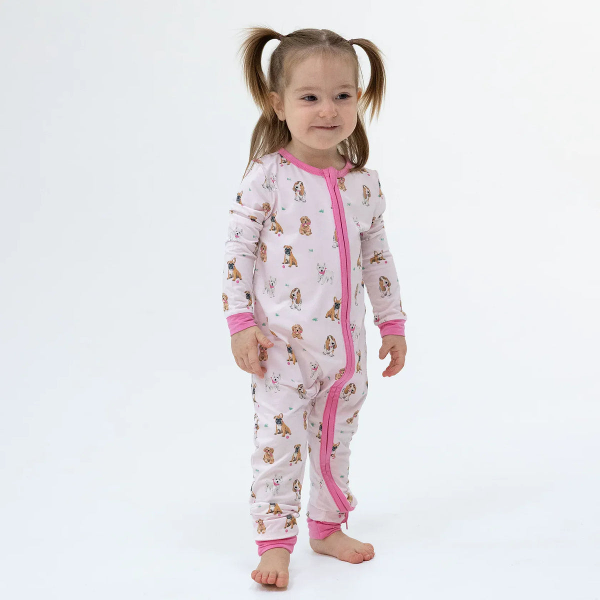 Bestie Dogs Pink Convertible Romper