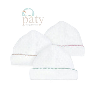 Paty, Inc. Paty White Saylor Cap with No Bow - Little Miss Muffin Children & Home