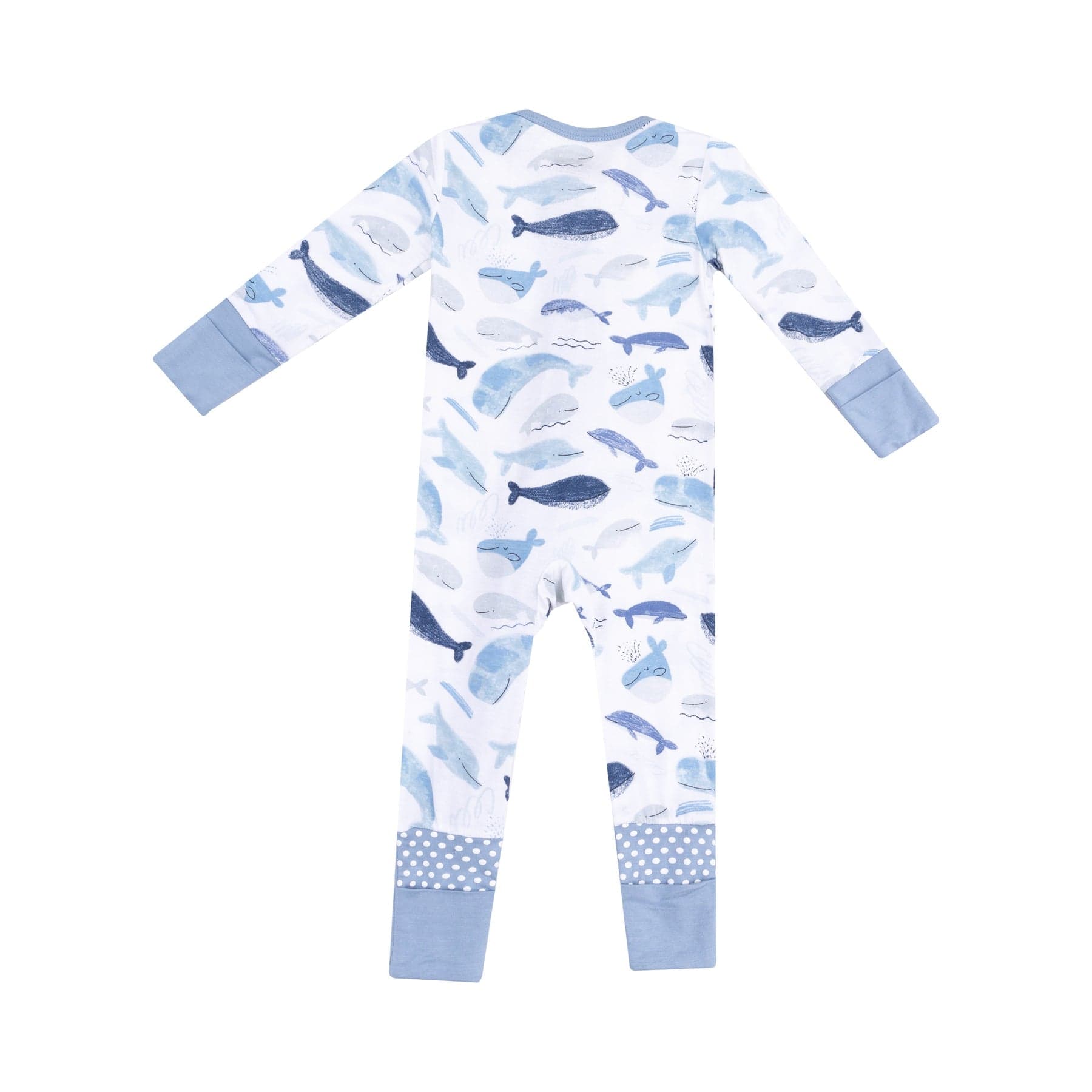 Angel Dear Angel Dear Blue Whales 2 Way Zipper Romper - Little Miss Muffin Children & Home