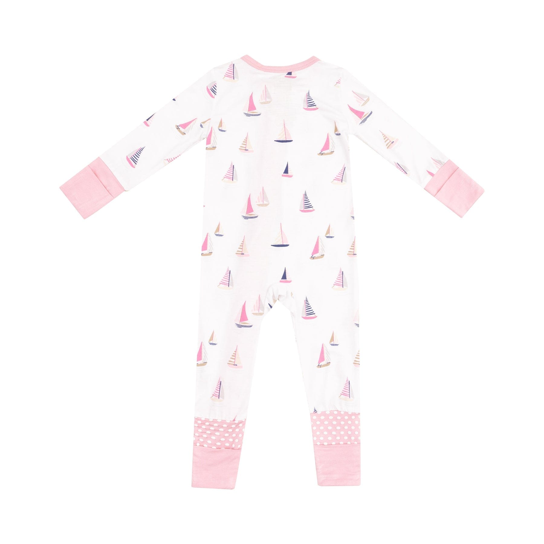 Angel Dear Angel Dear Sailboats Pink 2 Way Zipper Romper - Little Miss Muffin Children & Home