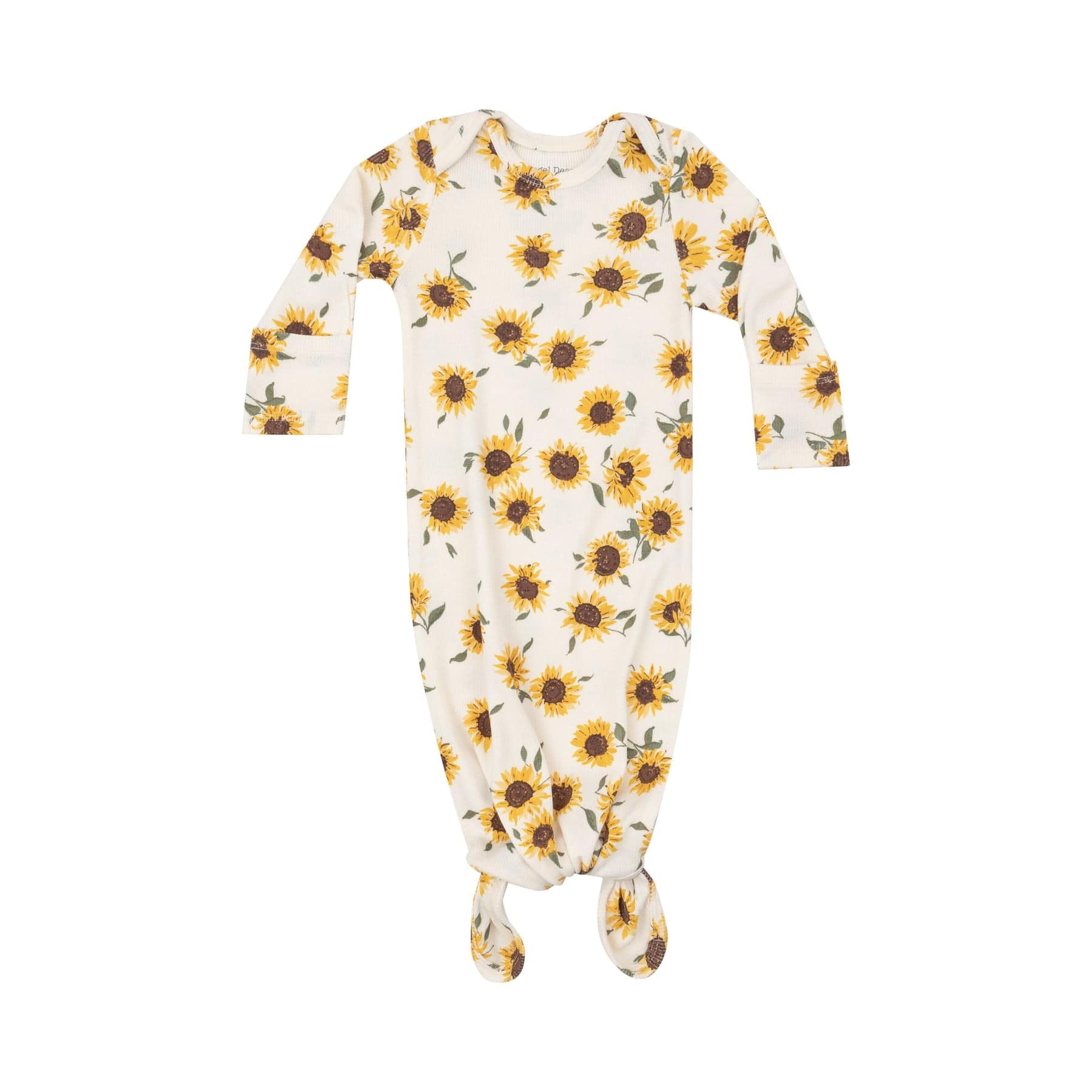 Angel Dear Angel Dear Ribbed Baby Sunflowers Knotted Gown - Little Miss Muffin Children & Home