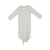 Angel Dear Ribbed Stripe Desert Sage Knotted Gown