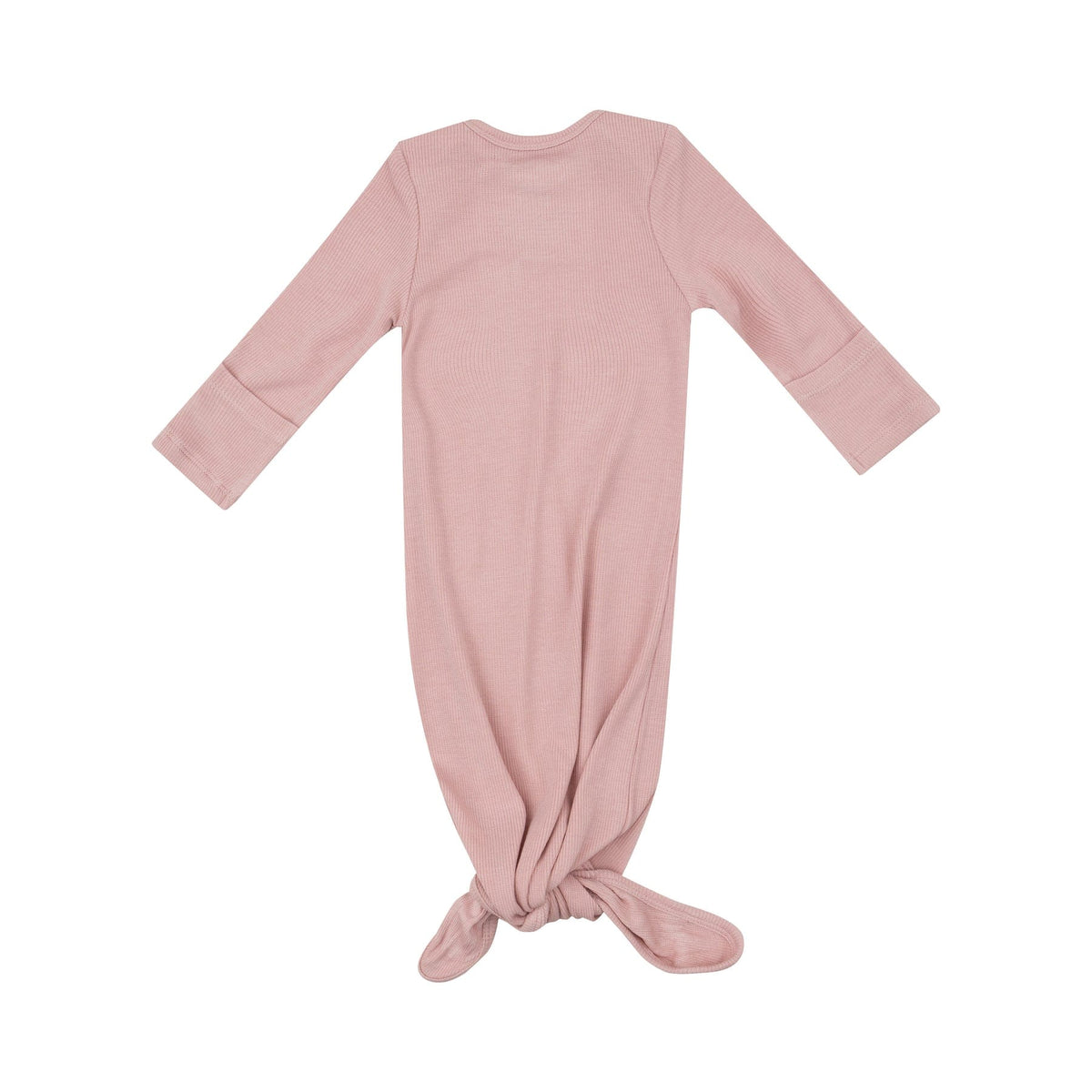 Angel Dear Angel Dear Ribbed Silver Pink Knotted Gown - Little Miss Muffin Children & Home