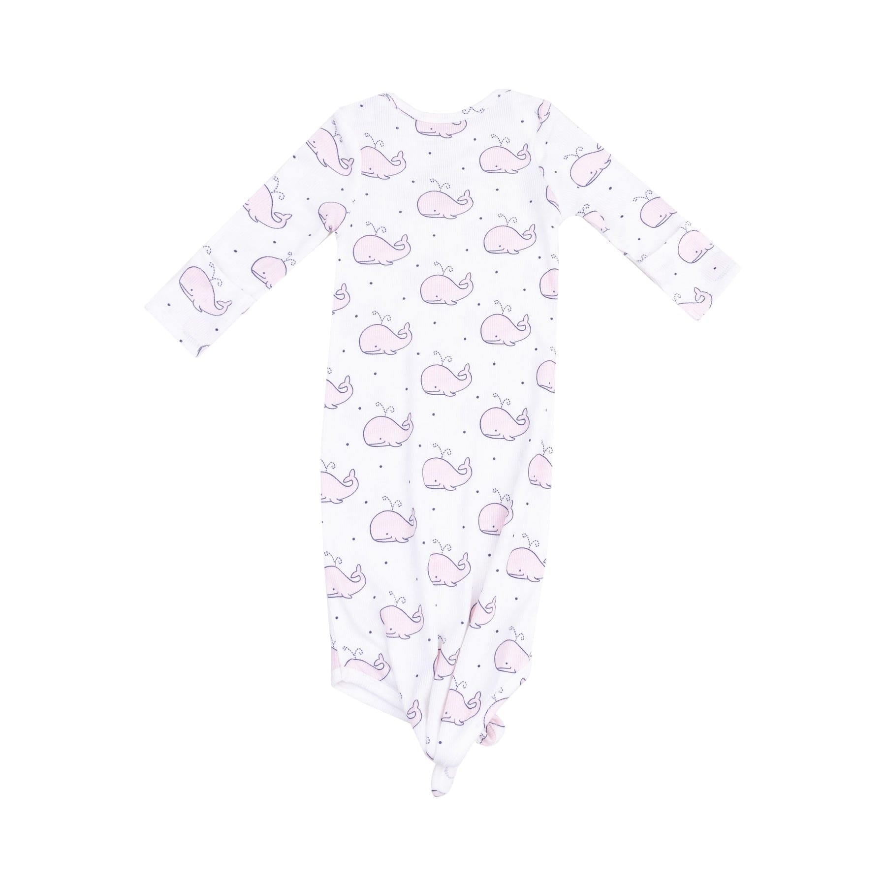 Angel Dear Angel Dear Bubbly Whale Pink Knotted Gown - Little Miss Muffin Children & Home