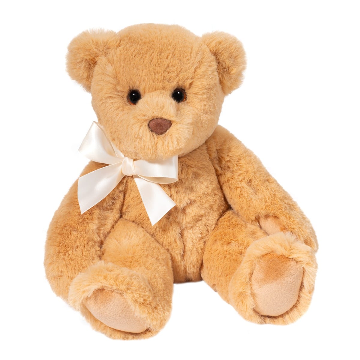 Medium Graham Golden Bear with Ribbon